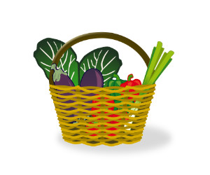 Panier de légumes dessin